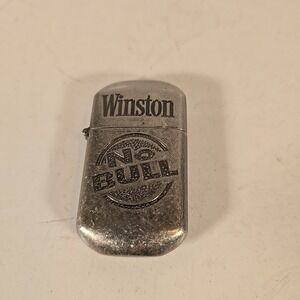 Vintage Winston No Bull Lighter Unused   Wheel Will Not Turn‎